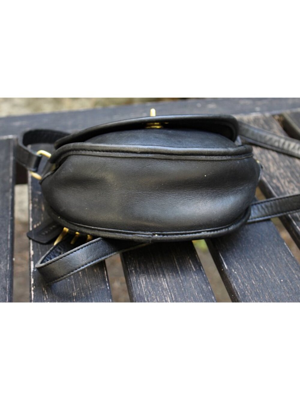 Coach Vintage - Watson Crossbody Bag 9981 in Black, USA 1995 + Hangtag - Picture 15 of 16